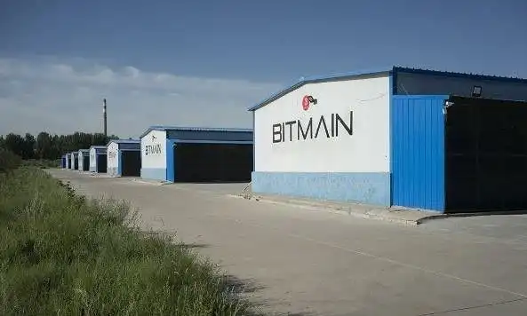 Large scale Ethereum mining farm with rows of mining rigs